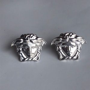 SOLD OUT!!!925 Silver Versace Medusa Earrings